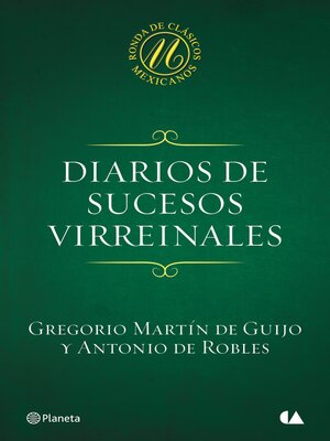 cover image of Diarios de sucesos virreinales